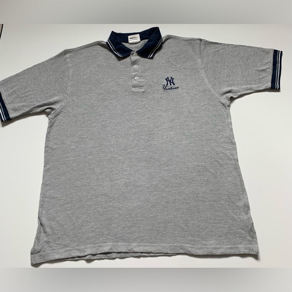 Rare Vintage 90's Lee Sport New York Yankees Polo Shirt Men Sz XL MLB‎ Collar